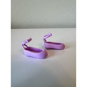 Barbie Purple Ballet Slippers Shoes Accessory Mattel